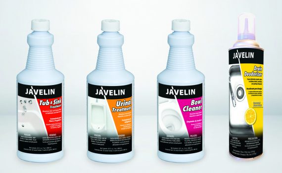 Javelin Drain & Surface Cleaning Products Campaign Label Design