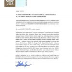 2014 Graphic Design USA Award Letter for FalconGrip Gloves Packaging